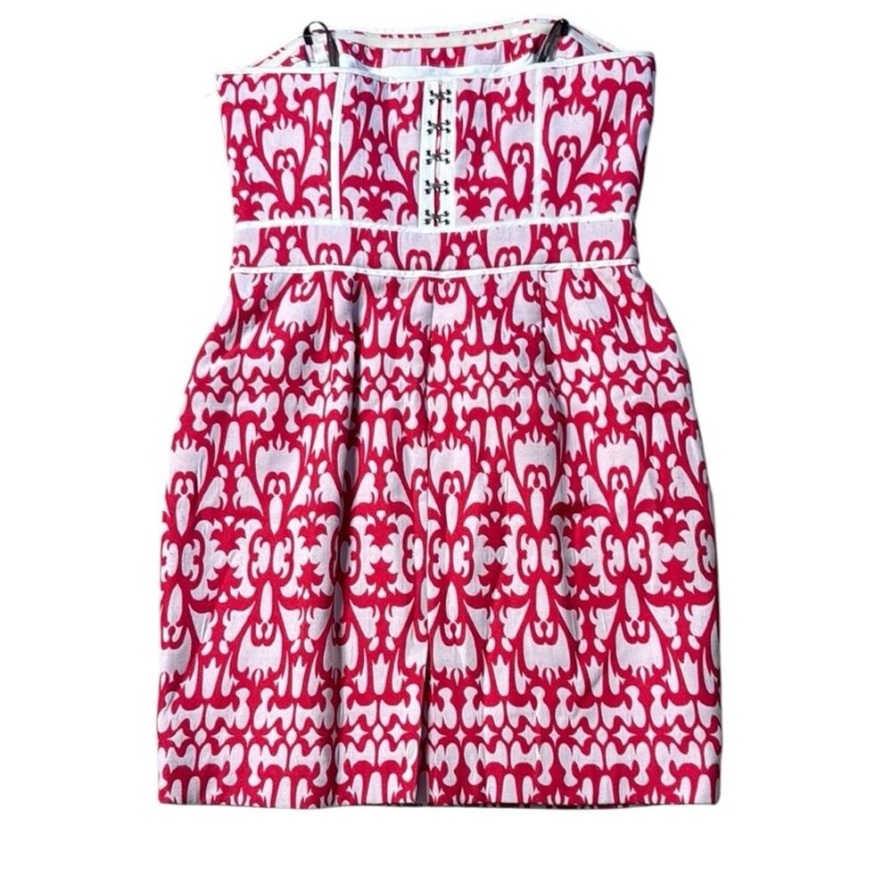Laundry by Design Pink & White Fitted Short Dress Size 6 - Picture 3 of 11